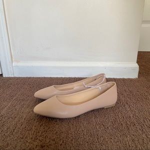 Taupe pointy toe flats Target